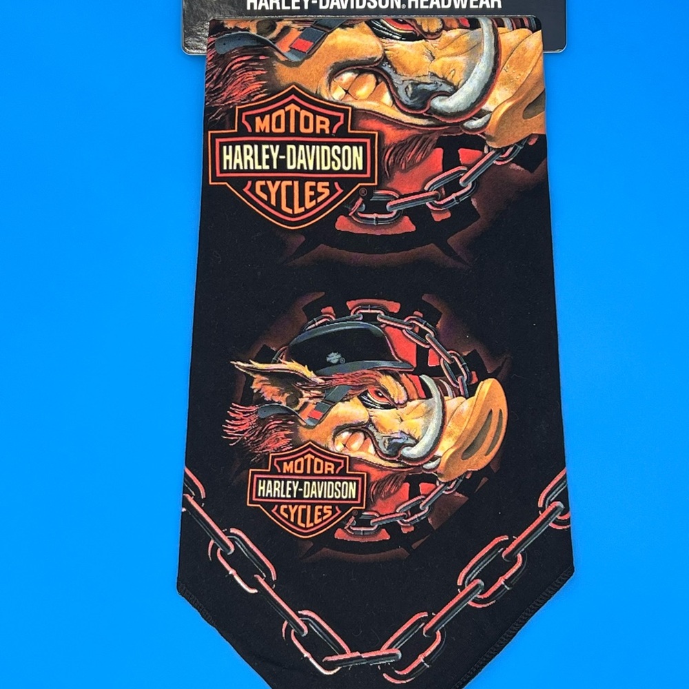 Harley-Davidson Black Bandana with Bold Design